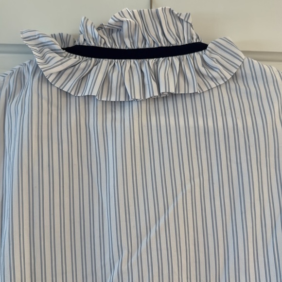 Tuckernuck Grosgrain Trim Oxford Stripe Bouvier Dress - Picture 13 of 16